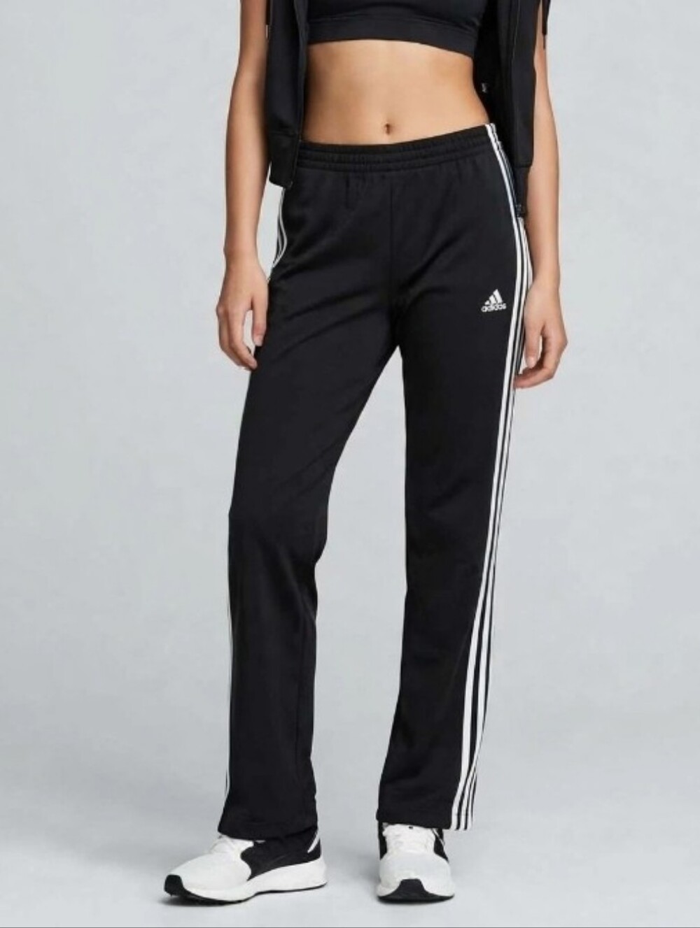 NEW ADIDAS Womens Black Track Pants-M